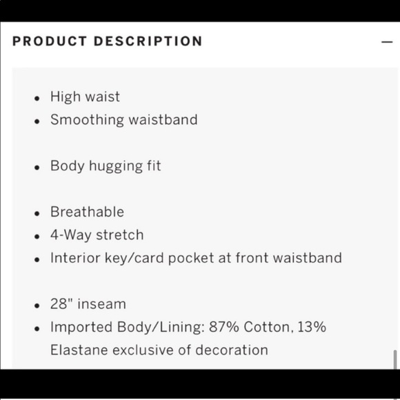 VS PINK High Waist Full Length Cotton Leggings Medium - Picture 9 of 9